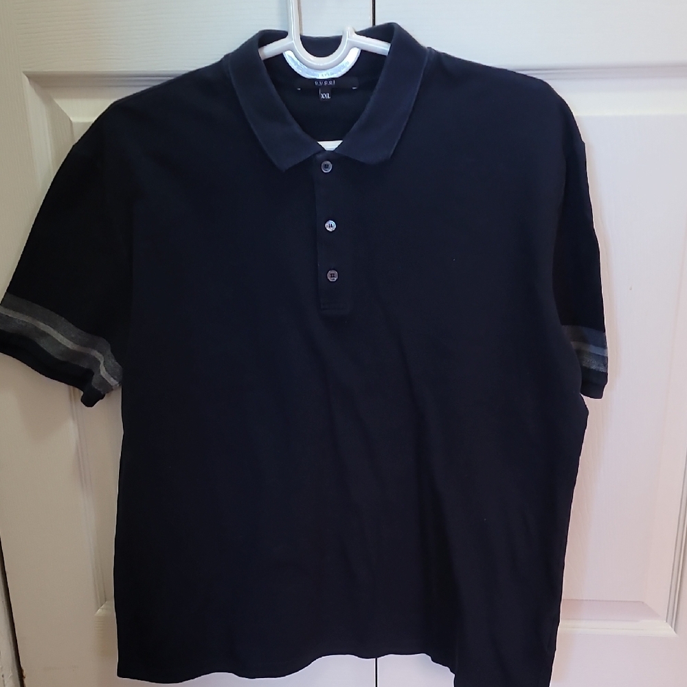 Gucci Navy Blue Men's Polo Shirt